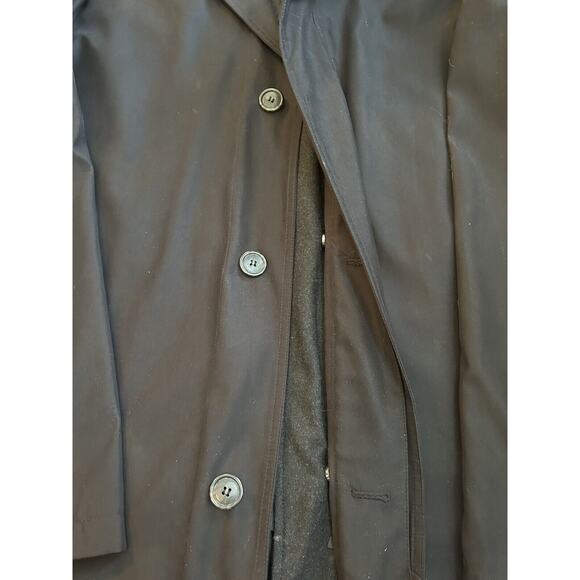 Lauren Ralph Lauren Size 48R Black Raincoat Coat Removable Quilted Lining - Picture 6 of 13